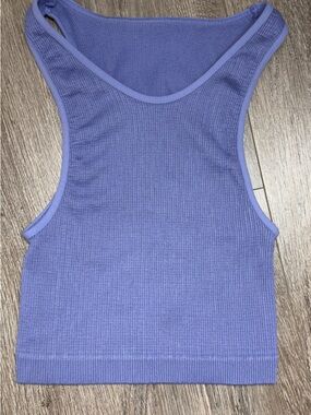 Women’s Purple Ribbed Tank Top